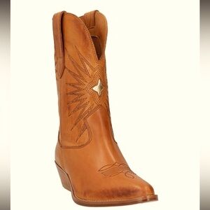 Stylish Brown Western Ankle Boots